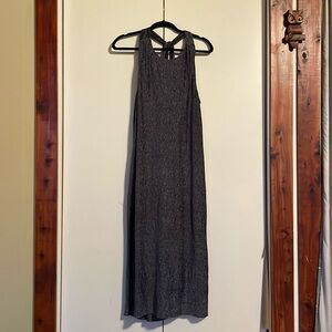 Maeve, Anthropologie maxi, medium, slate blue/black sparkle